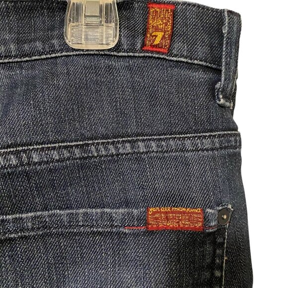 7 For All Mankind Men's 33 JARED Straight Leg Button Fly 100% Cotton Jeans 33x32 - Picture 5 of 10